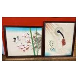 2 framed Asian prints