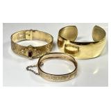3 gold filled bracelets