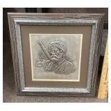 Franklin Mint "The Frontiersman" wall sculpture