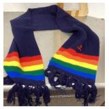 Vintage acrylic rainbow scarf