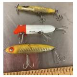 3 Heddon fishing lures