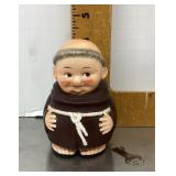 Goebel Friar Tuck coin bank with key