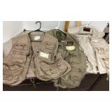 3 fishing vests