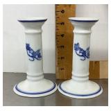 Portugal pottery candlesticks