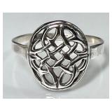 Sterling silver Celtic knot ring