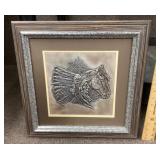 Franklin Mint "The Chieftain" wall sculpture