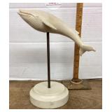 Plastic whale figurine