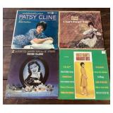 Patsy Cline 4 LP lot