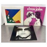 Elton John 3 LP lot