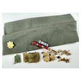 US Army hat and insignia