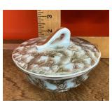 Hand painted Delft covered bowl