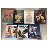 Group of DVDs and Blu Ray discs