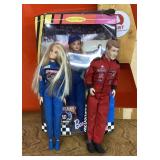 Barbie and Ken NASCAR dolls