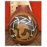 Southwest gourd vase