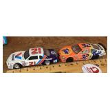 2 diecast race cars
