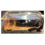 The Dark Knight Batmobile and Batman diecast