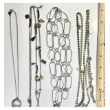 4 Silpada sterling silver necklaces