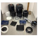 Camera filters, lenses, etc.