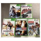 5 XBox 360 games