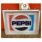 Pepsi-Cola molded plastic sign