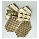 14k gold cufflinks