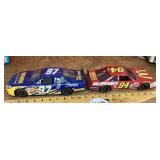 2 diecast race cars