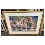 Framed abstract art print