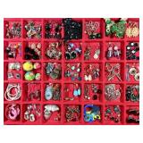 67 pair costume jewelry pierced earrings