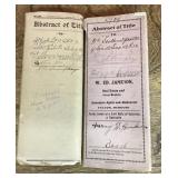 Antique real estate titles