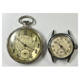 Illinois gold filled pocket watch, Hamilton watch