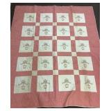 Hand stitched quilt 66x78