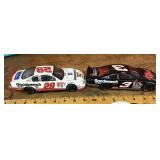 2 diecast cars