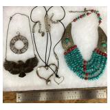 4 Southwest costume jewelry