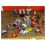 Hot Wheels and figures cleanup lot