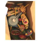 Vintage tin litho party noisemakers