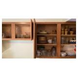 Contents of upper kitchen cabinets
