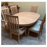 48x72 dining table and 6 chairs