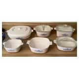 Group of Corning Ware "Cornflower"