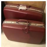 2 pieces vintage hard side Samsonite luggage