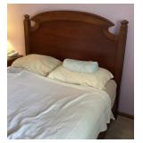 Queen size cherry wood bed