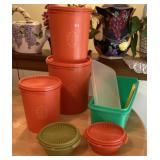 Tupperware canisters and storage