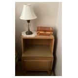 Nightstand and contents