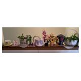 Contents on stairway ledge