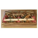 Plaster relief Last Supper wall plaque