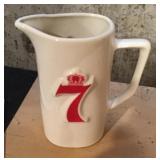 8" Seagrams 7 bar pitcher