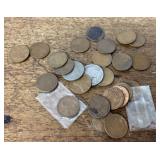 Wheat pennies and buffalo nickels