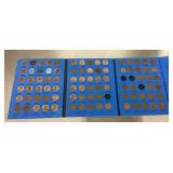 Lincoln cent collector book --incomplete