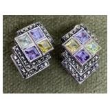 Sterling silver clip earrings