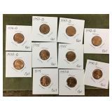10 wheat pennies
