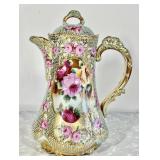 Antique Nippon porcelain chocolate pot